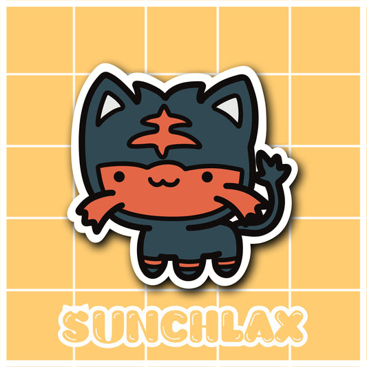 Fire Cat Sticker