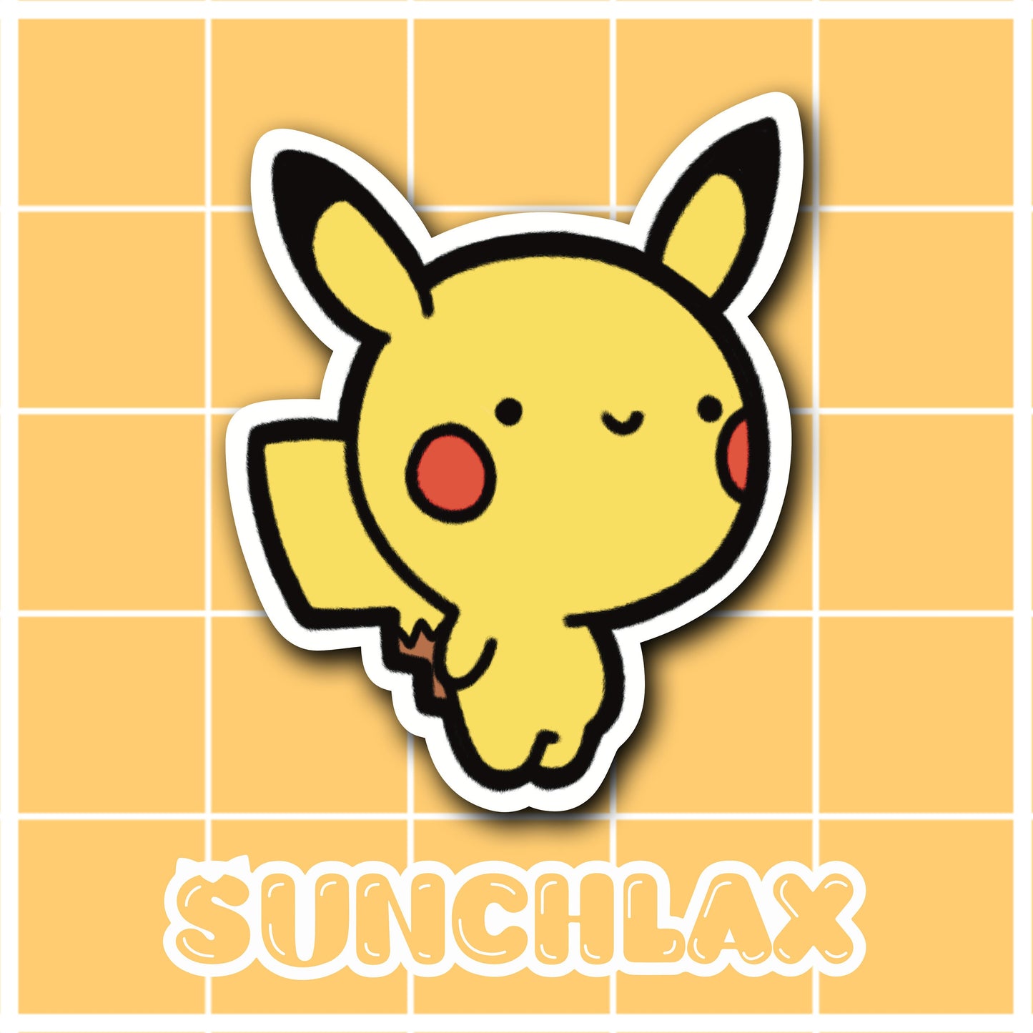 Cute Yellow Rat Sticker