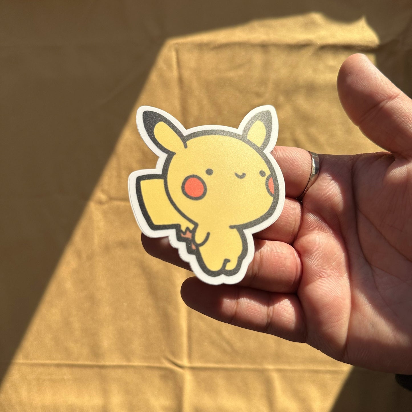 Cute Yellow Rat Sticker