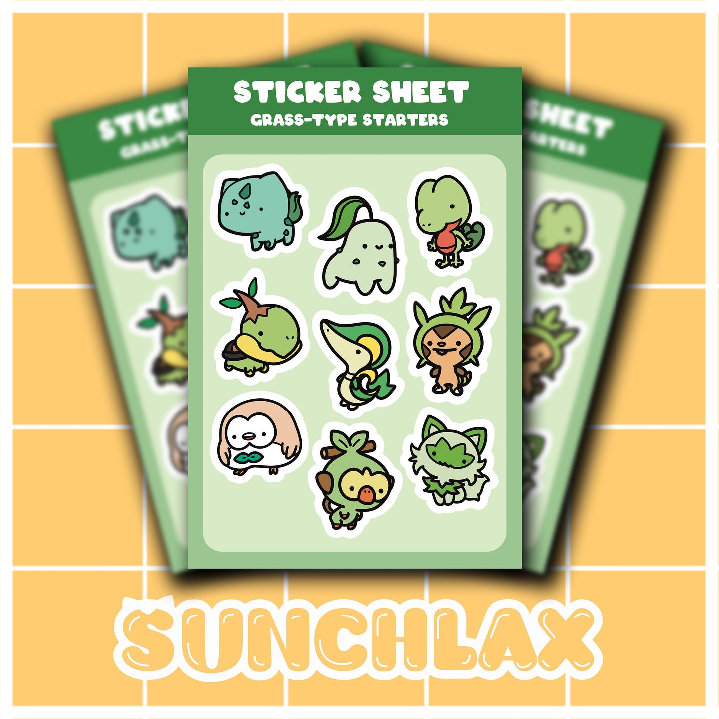 Grass Starters Sticker Sheet