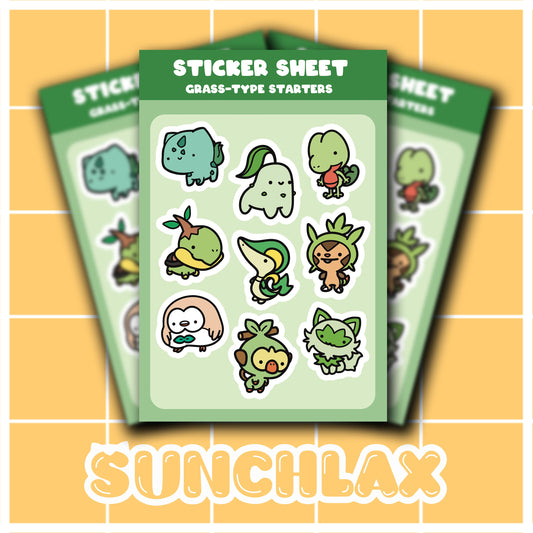 Grass Starters Sticker Sheet
