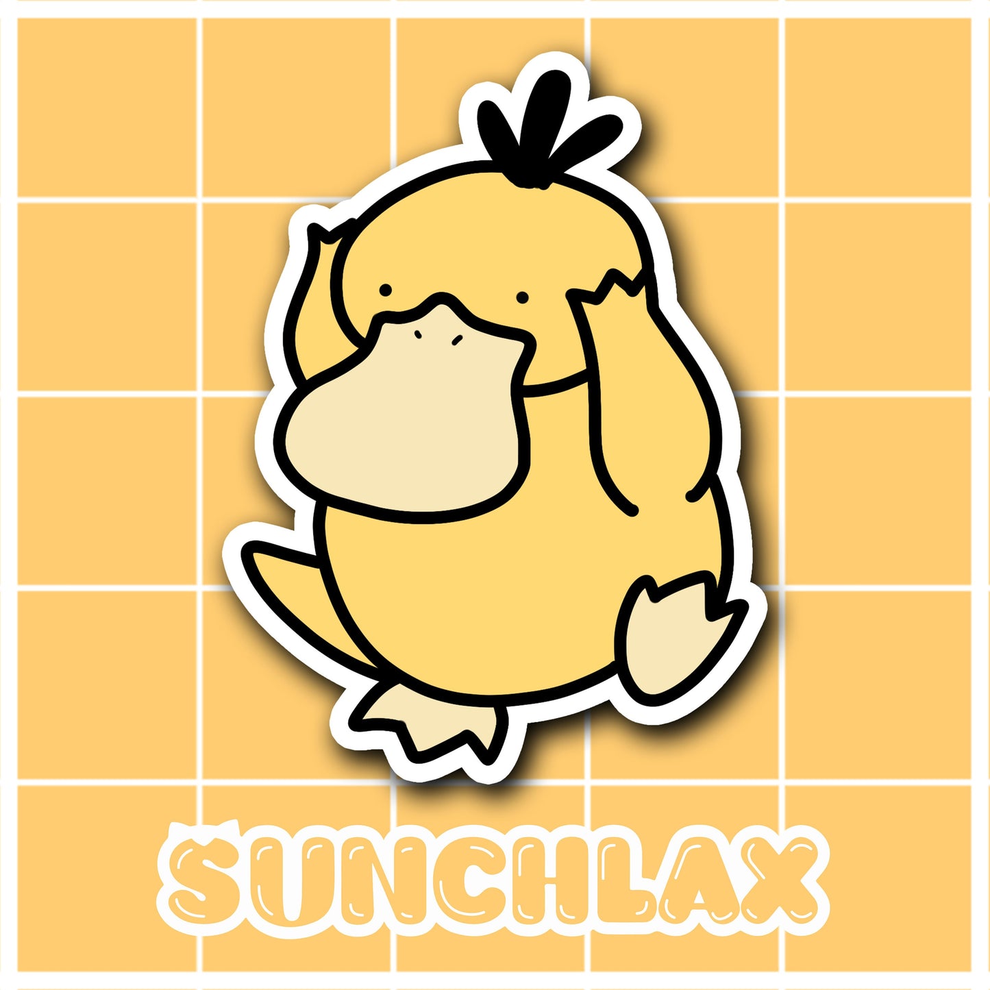 Confused Duck Sticker