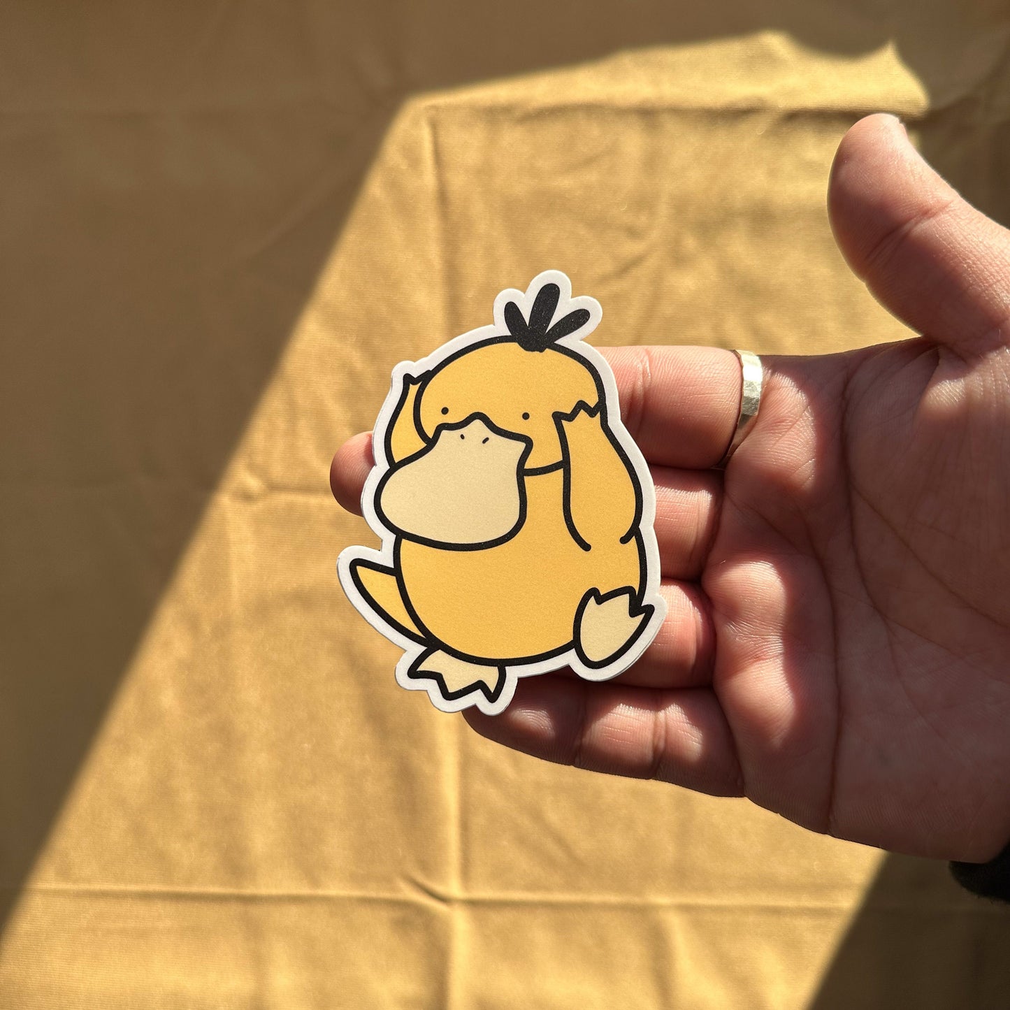 Confused Duck Sticker