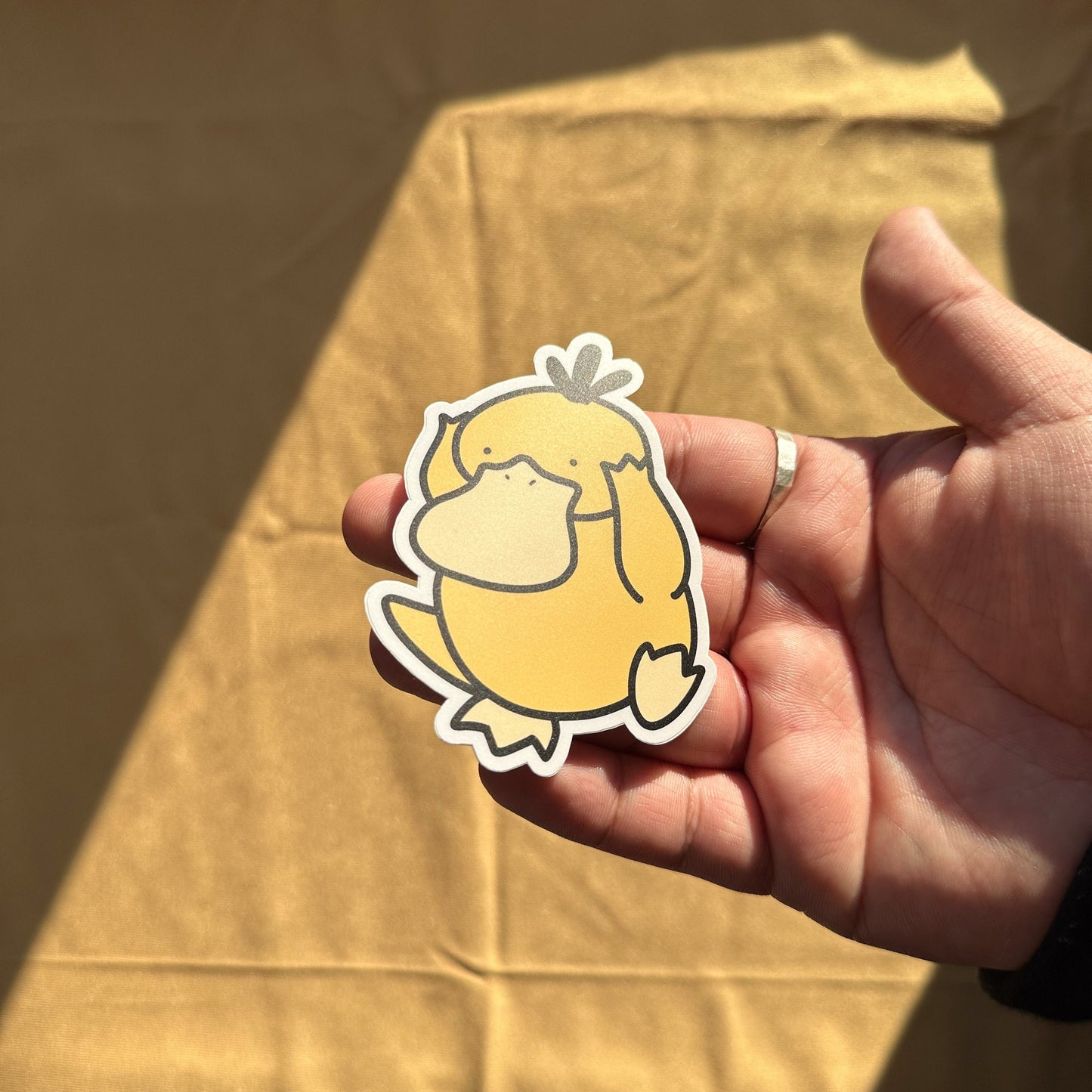 Confused Duck Sticker