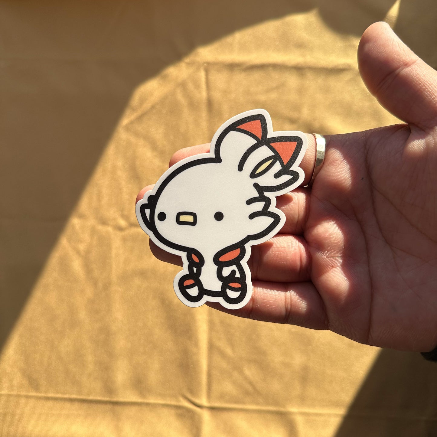 Fire Bunny Sticker