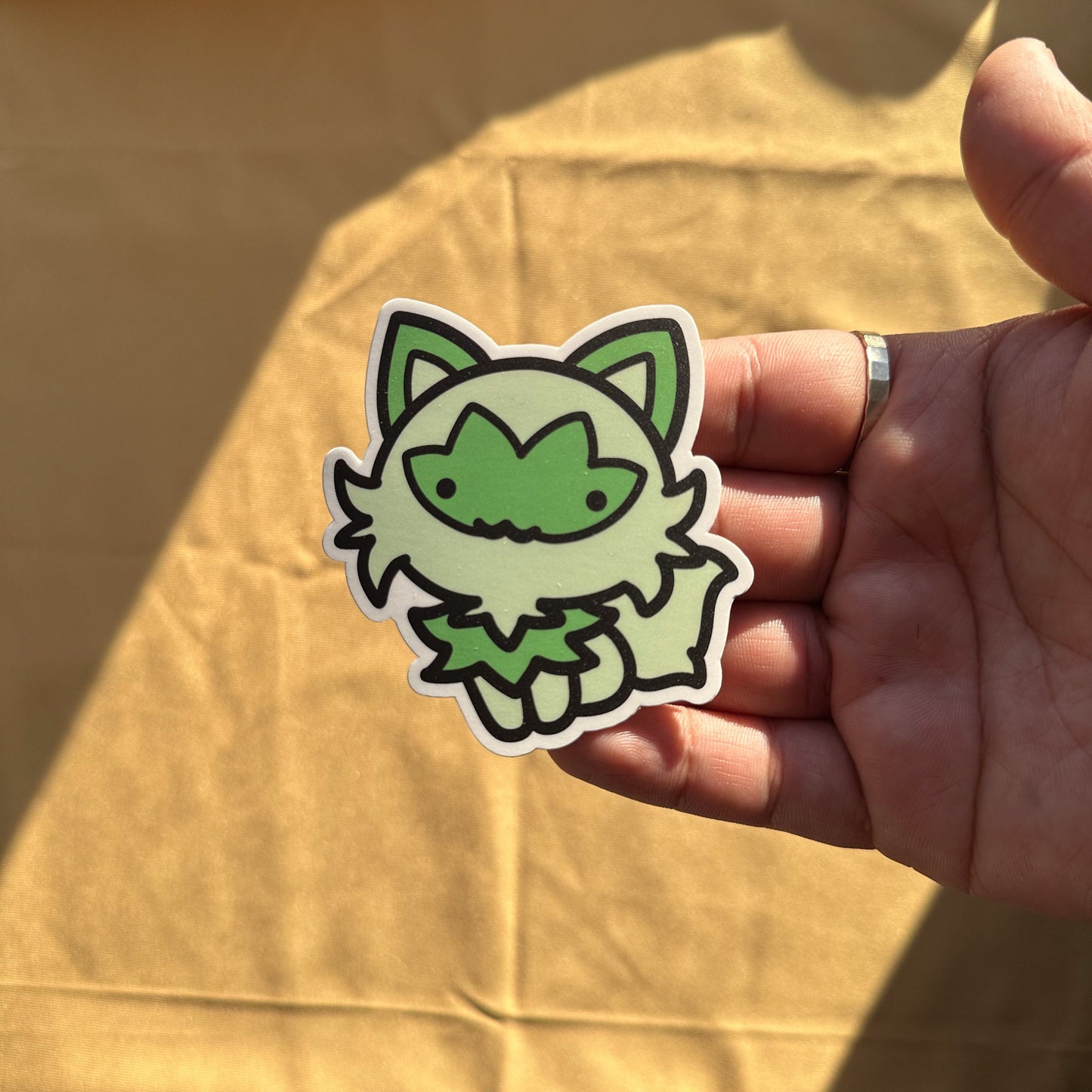 Grass Cat Sticker