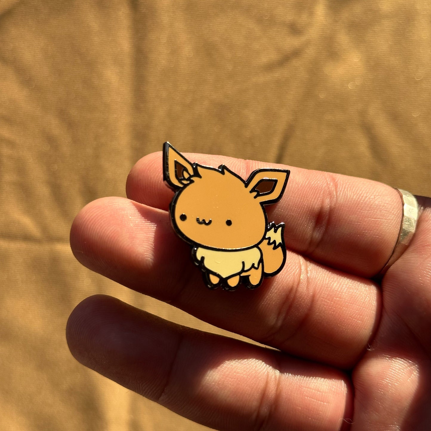 Cute Brown Animal Hard Enamel Pin