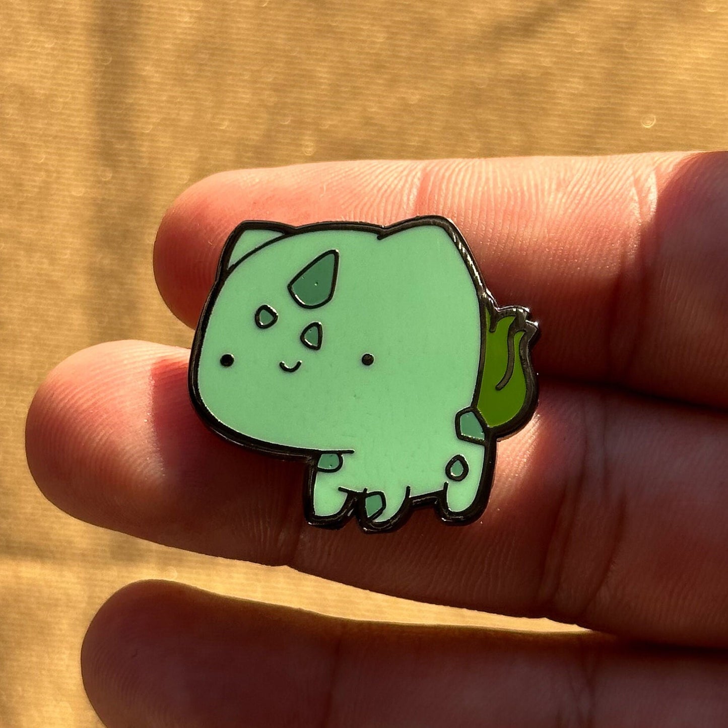 Grass Dinosaur Hard Enamel Pin